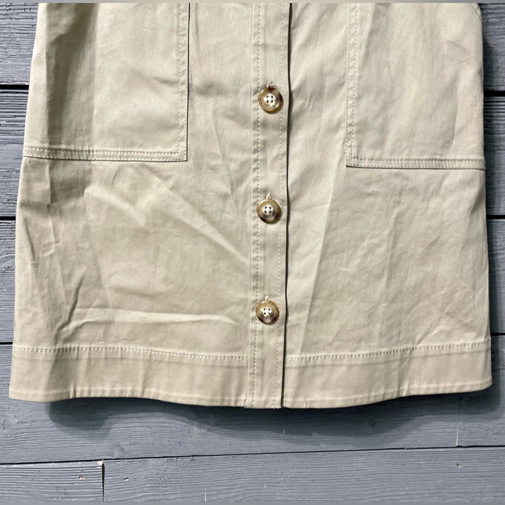 NWT Derek Lam Crosby Khaki Cargo Mini Dress Sz 0 - Picture 13 of 16
